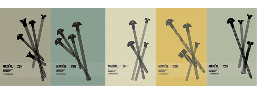 Boston University Center for Digital Imaging Arts, 2011, Machine Expo poster series
