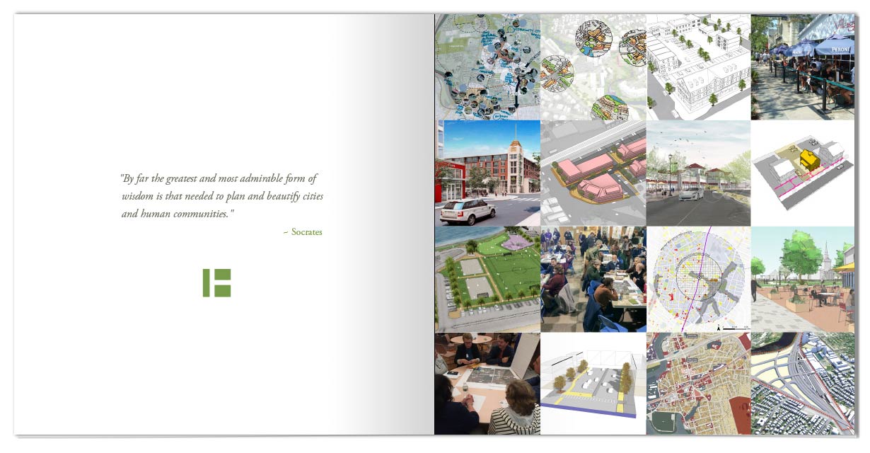 Harriman Urban Design and Planning brochure spread