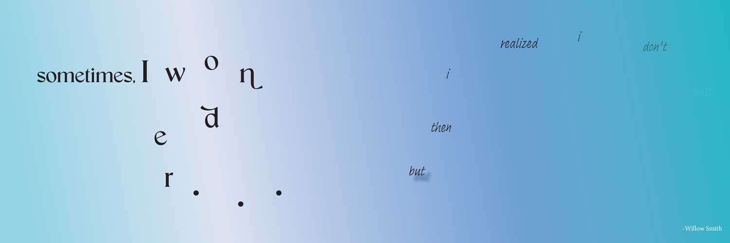 Mya Cotrell, University of the District of Columbia, Spring 2025, expressive type spread image