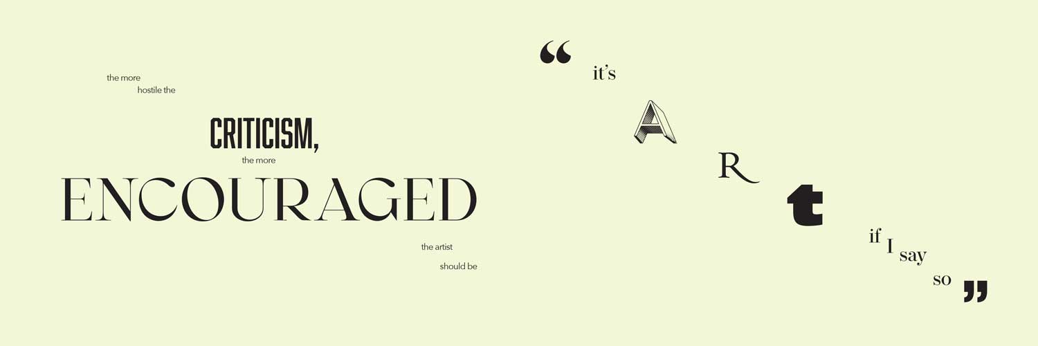 Mya Cotrell, University of the District of Columbia, Spring 2025, expressive type spread image