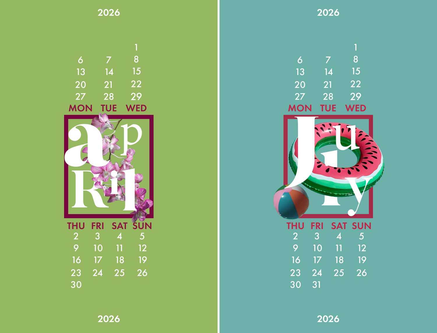 Ailin Roccolano, George Mason University, Spring 2026, calendar series image