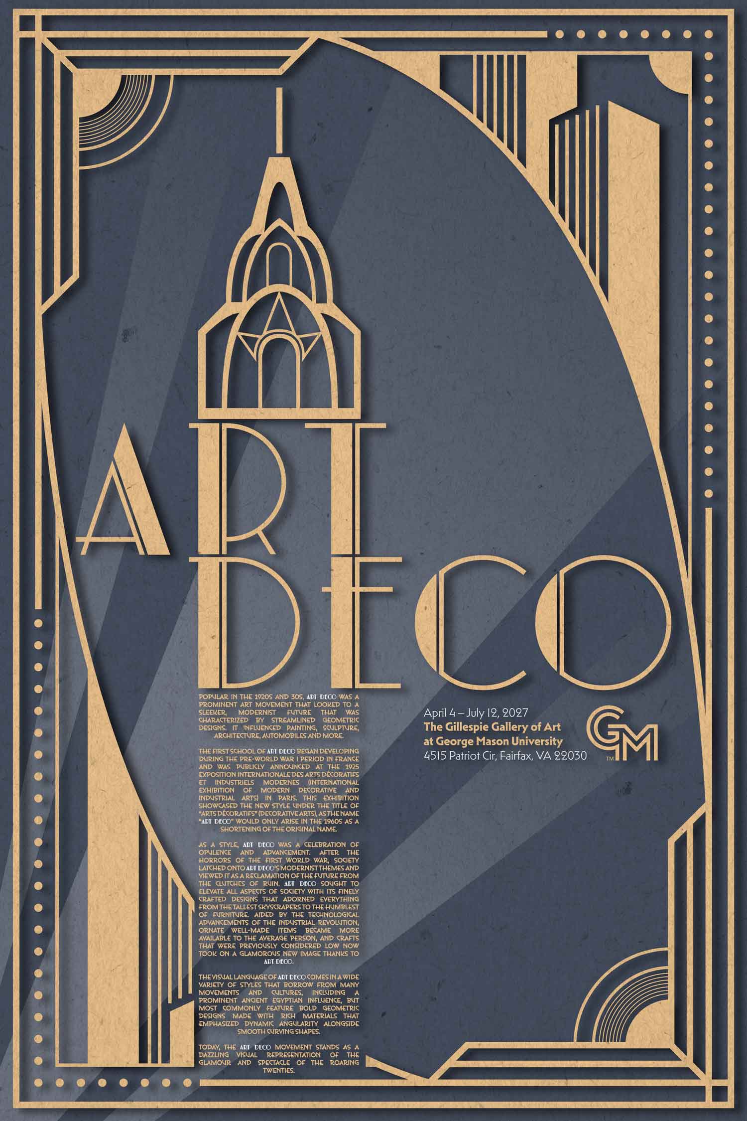 Victor Albertson, Fall 2025, George Mason University, Art Deco