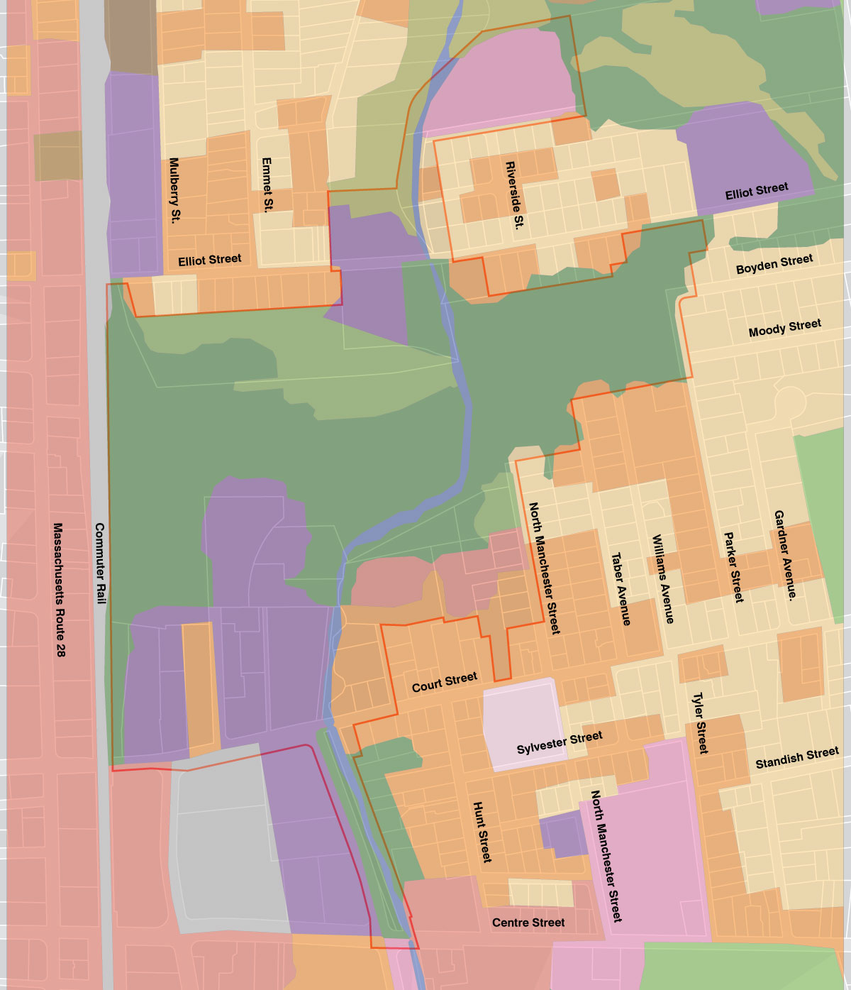 Brockton CSX site land usemap