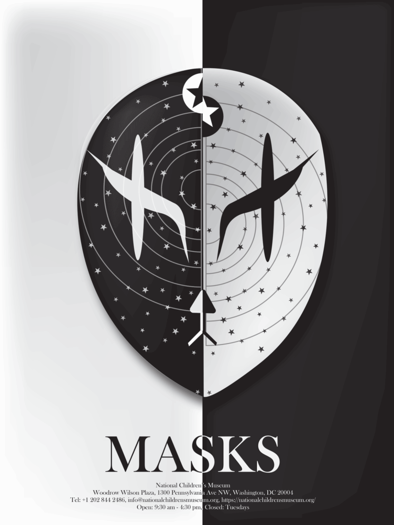 Bryce Smith, University of the District of Columbia, Fall 2025, Masks Exhibition poster