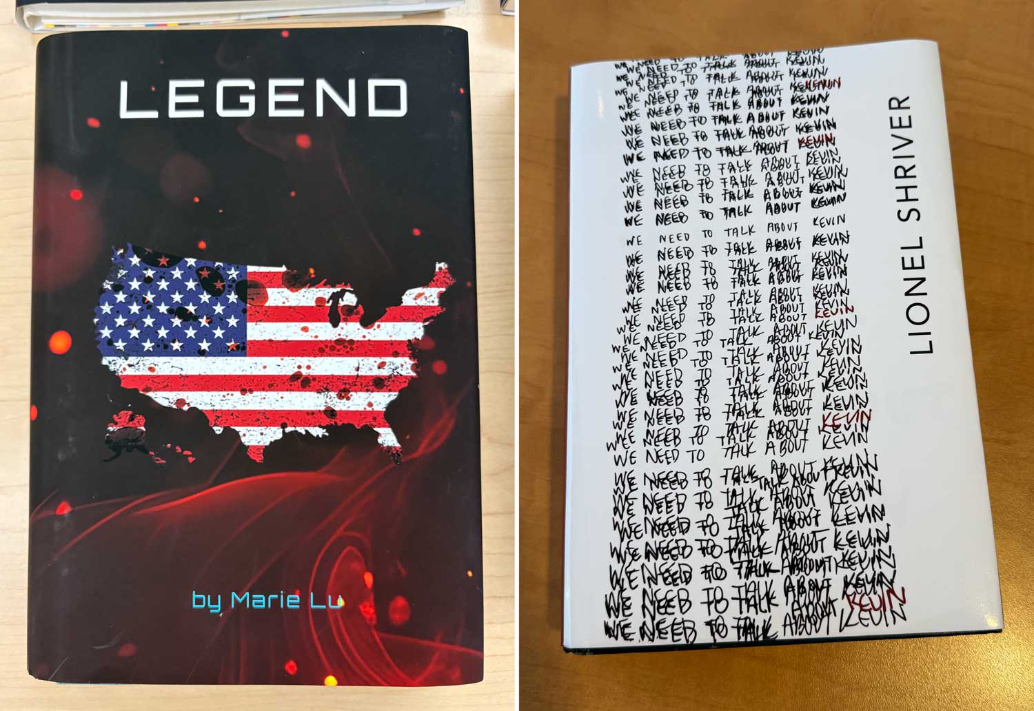 l. Luke Malave Santana, r. Nicole Kamenetsky, George Mason University, Spring 2026, cover designs
