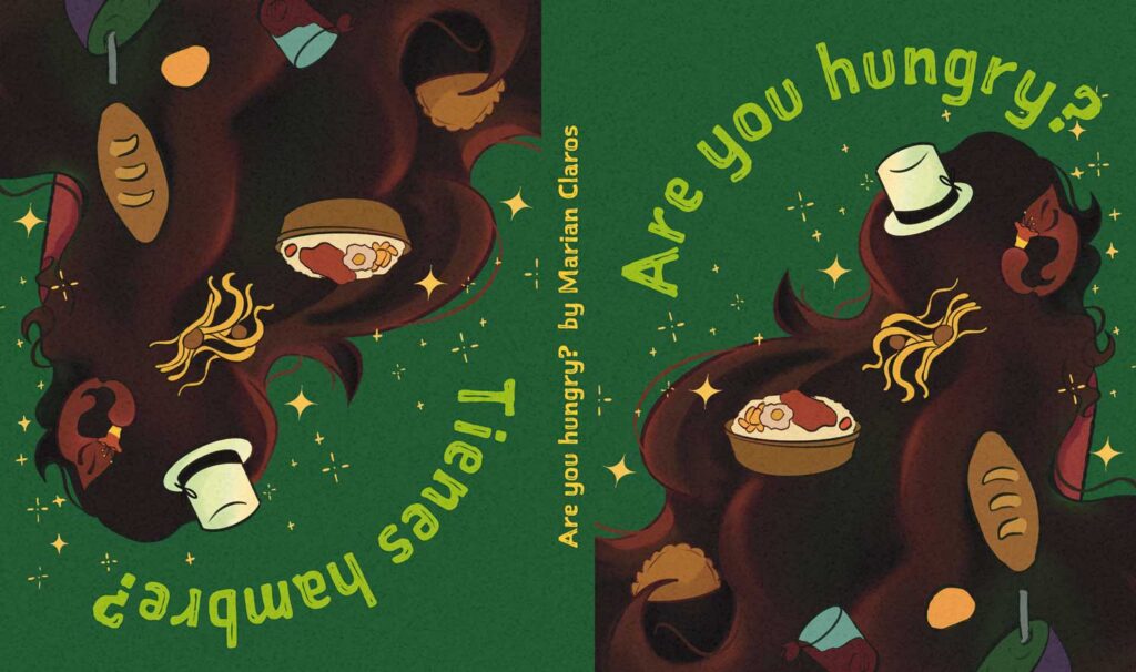 Marian Claros Barrientos, George Mason University, Spring 2026, cookbook spread design image