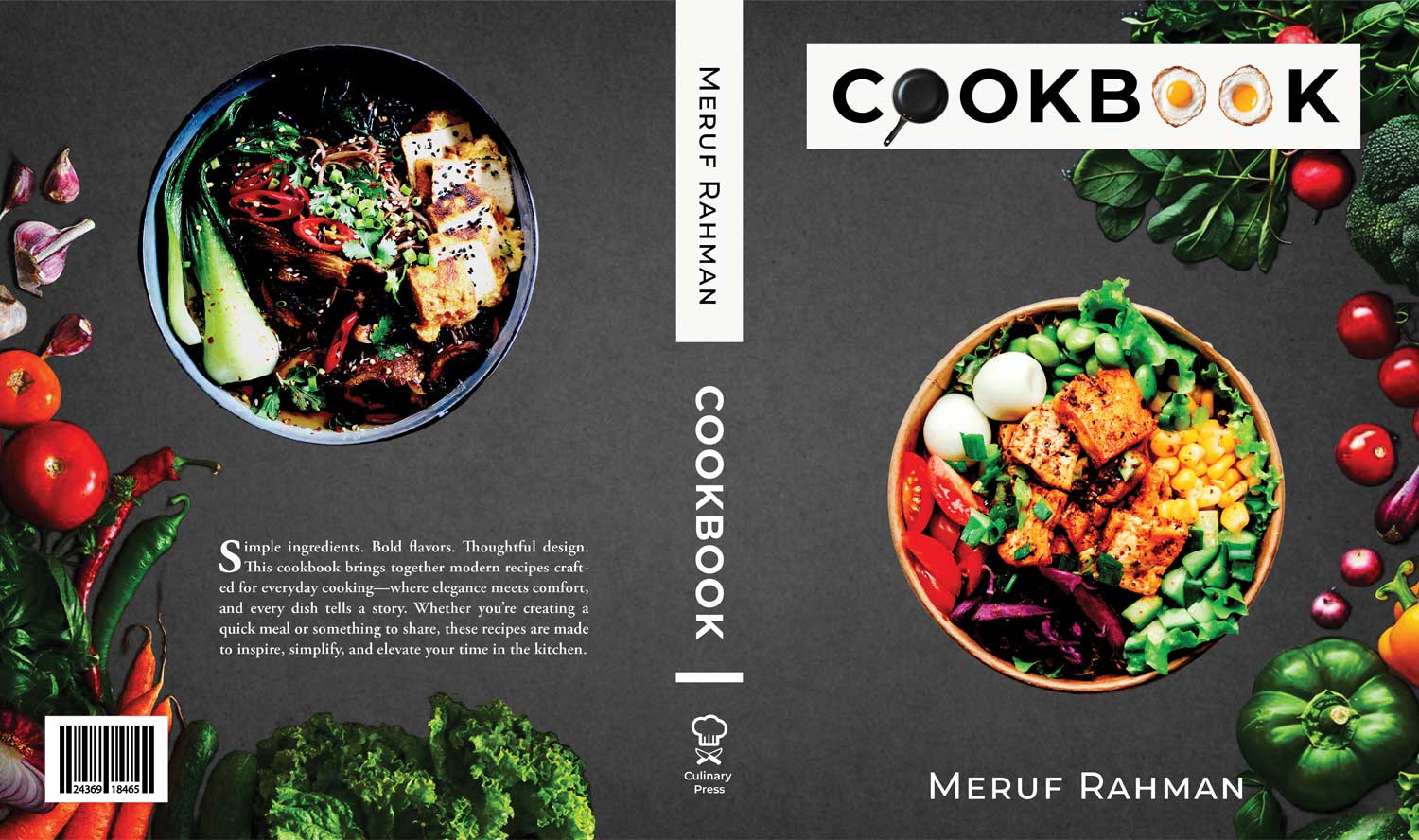 Matthew Medrano, George Mason University, Spring 2026, cookbook cover design imagery