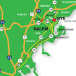 graphic map of Salem, MA area