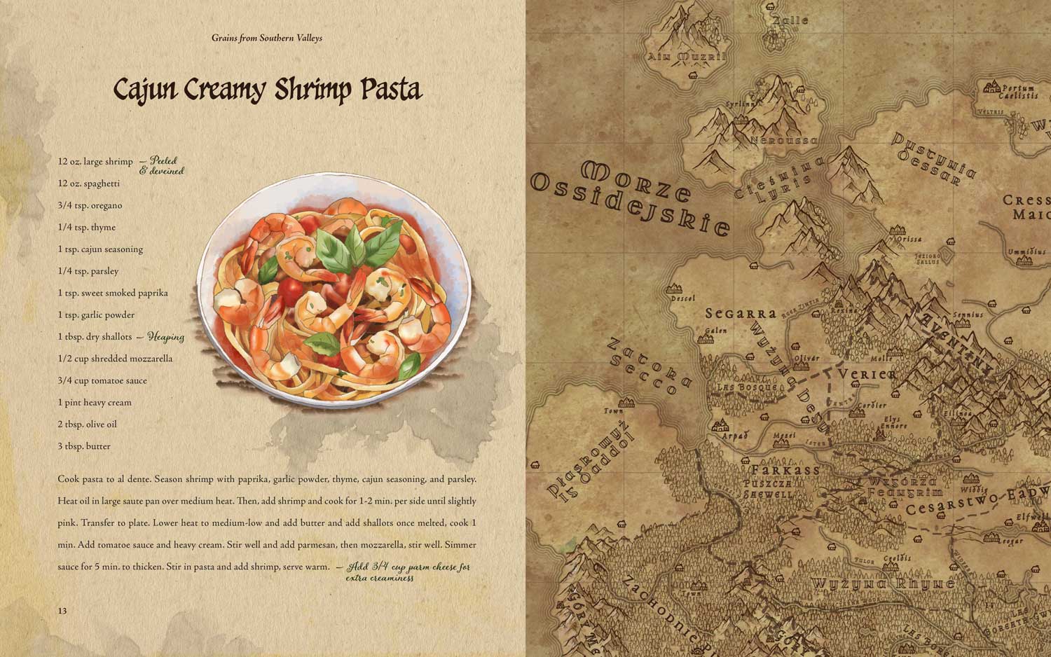 Sarah Hendrickson, George Mason University, Spring 2026, cookbook spread image