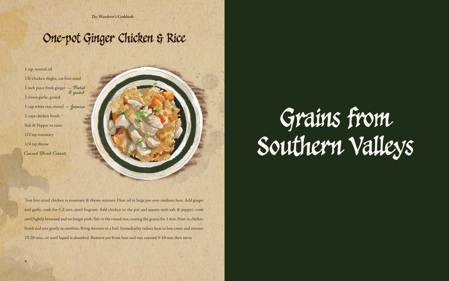 Sarah Hendrickson, George Mason University, Spring 2026, cookbook spread image